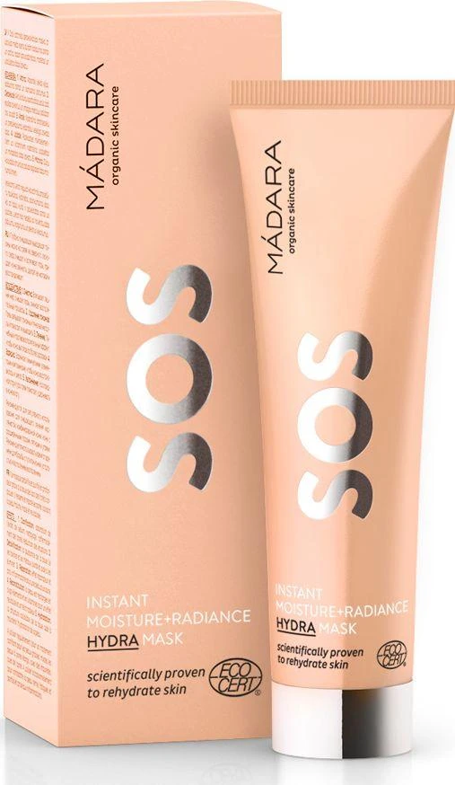 "Mádara Sos Hydra" kaukė "Moisture+Radiance" 60ml
