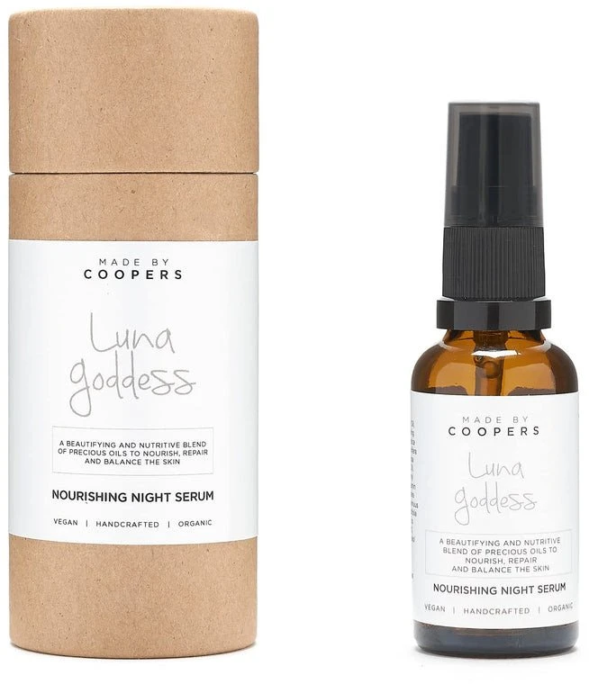 „Made By Coopers Luna Goddess“ veganiškas maitinamasis veido serumas naktiniam poveikiui, 30 ml