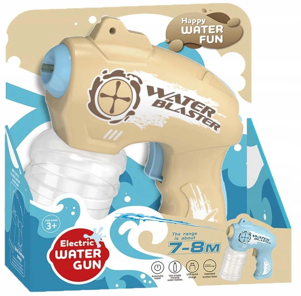Madej Pistolet na wodę na bat.zasięg 7-8m 011874 84094