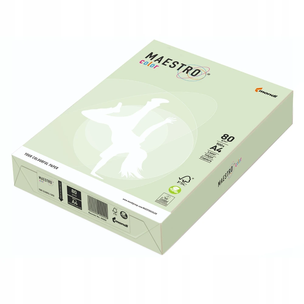 Maestro Color Spalvotas biuro popierius IQ, A4, 80g, CH32, rusvai gelsvos spalvos, 500 lapų