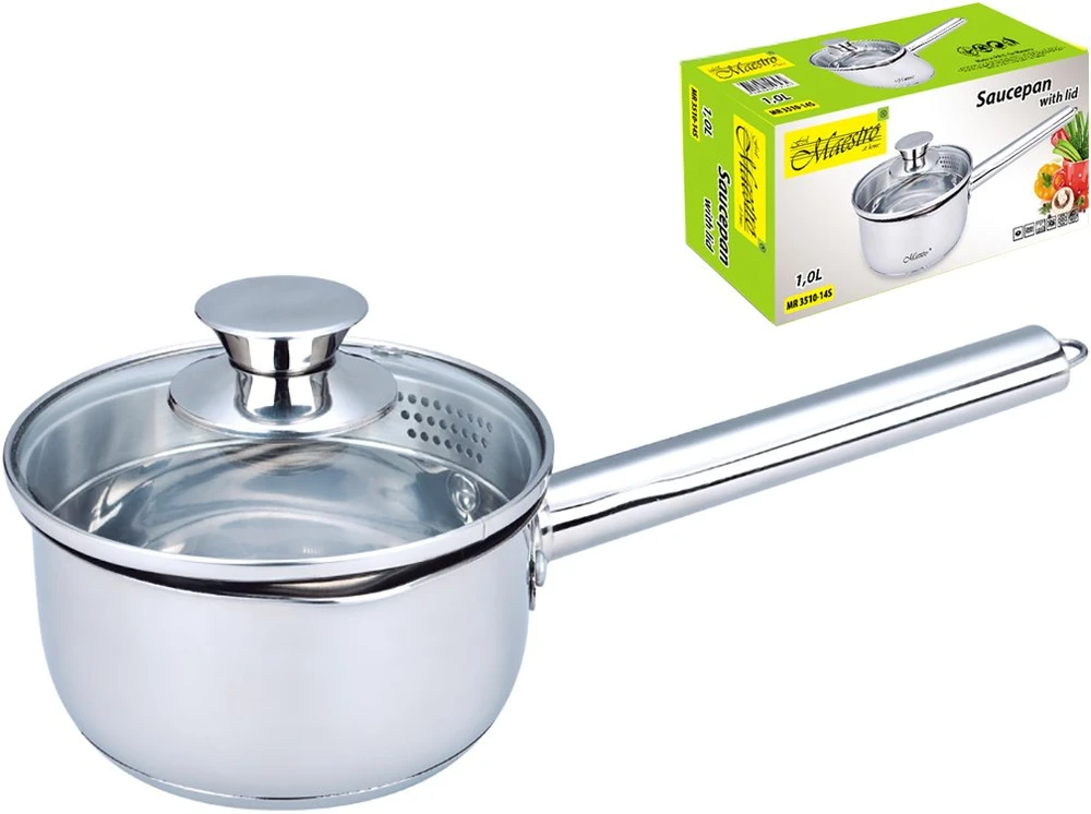 Maestro Puodas su dangčiu 14 cm; 1,0 l