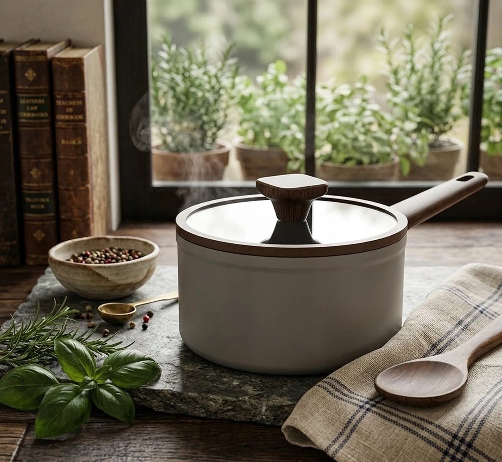 18cm saucepan su dangčiu, 1.9L MR-1211-18S MAESTRO pilkas