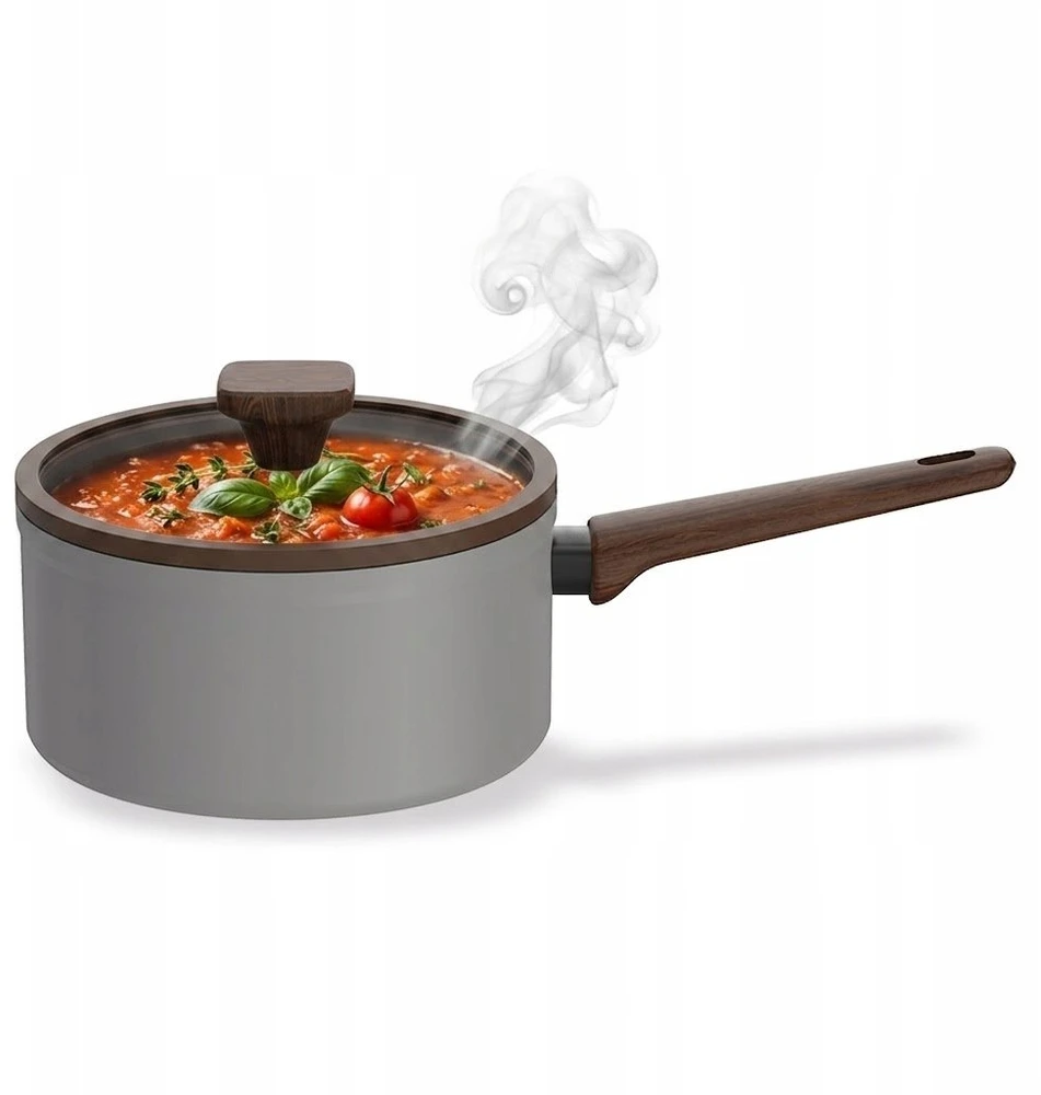 18cm saucepan su dangčiu, 1.9L MR-1211-18S MAESTRO pilkas