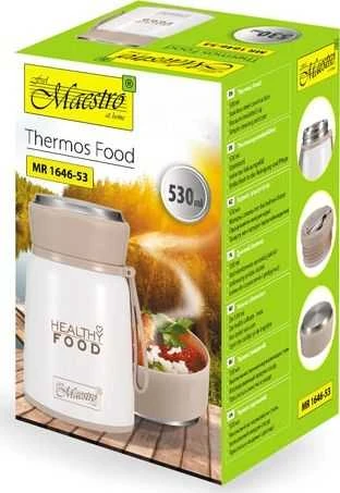 Vakarienės termosas Maestro MR-1646-53 530 ml Baltas