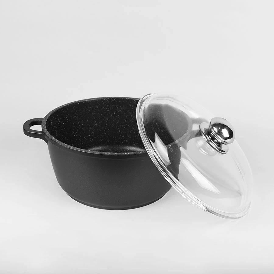 Maestro MR-4620C Puodas su dangčiu 20 cm 2,1 l Juodas