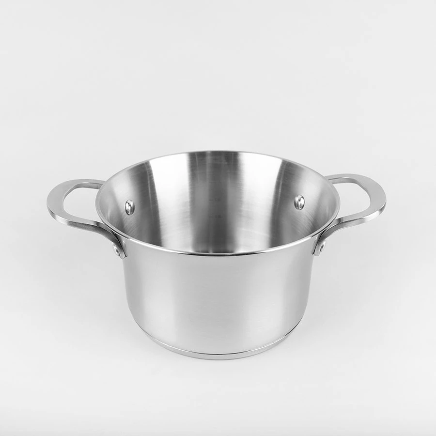 Maestro plieno puodas su dangčiu indukcinei dujinei viryklei, mažas 18 cm, 1,75 l MAESTRO MR-3505-18