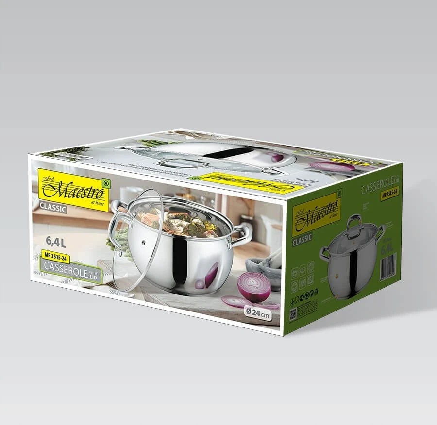 Maestro 16 cm puodas su dangčiu; 2l