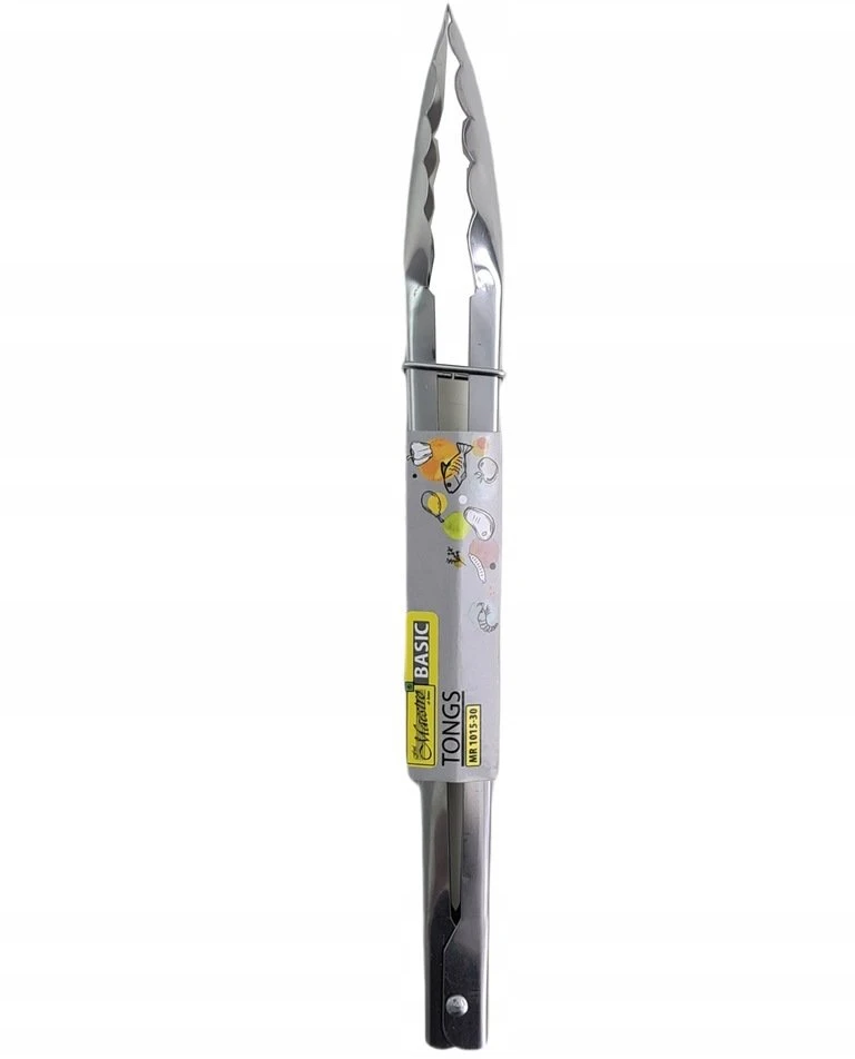 SZCZYPCE METALOWE KUCHENNE GRILLOWE DO GRILLA GRILL 40CM MAESTRO MR-1015-40