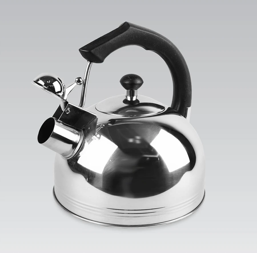 Maestro plieno virdulys su švilpuku, skirtas dujų indukcijai, 3,0 l, MAESTRO juoda rankena MR-1308-Juodas