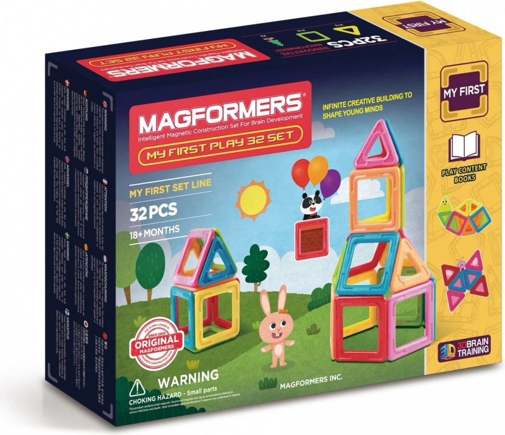 Magformers 32 elementy. Mano pirmasis (GXP-593214)