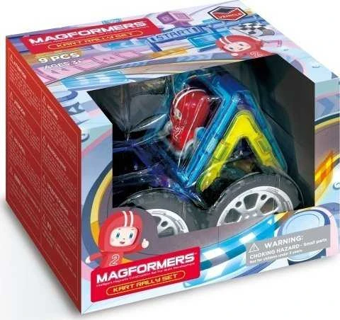 „Magformers“ MAGFORMERS KARTINGŲ RALIO RINKINYS, 9 EL.