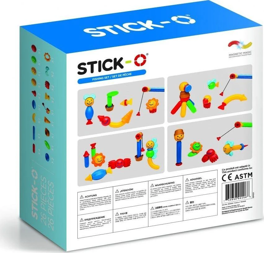 Magformers Magnetiniai blokeliai Stick-O kūrybinis rinkinys 26 elementai (005-902005)