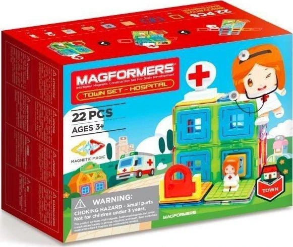 Magformers MAGFORMERS TOWN SET- LIGONINĖ