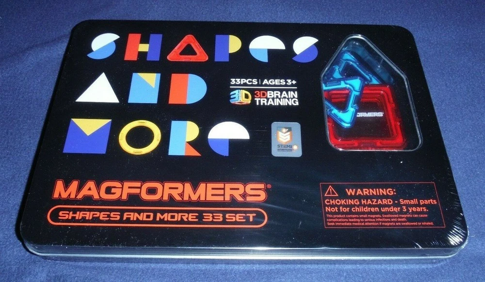 „Magformers“ konstruktoriaus kaladėlės „Shapes&More“ 33 vnt.