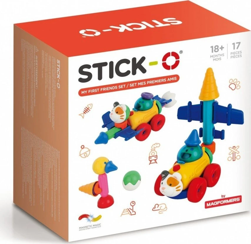 „Magformers“ STICK-O Rinkinys su draugais 17 dalių