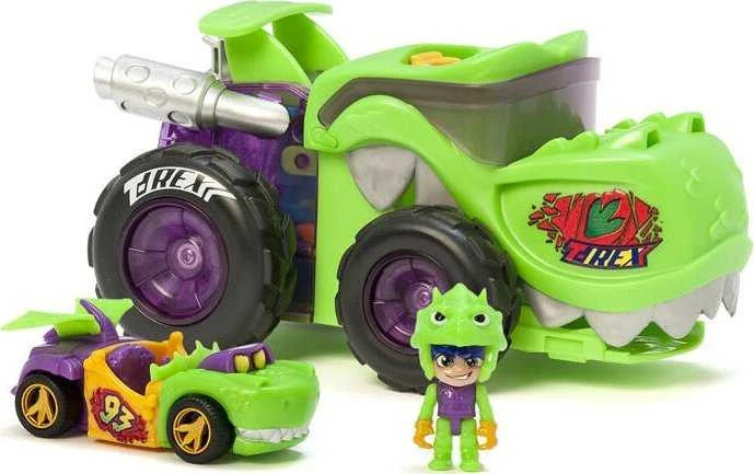 Magic Box Rinkinys T-Racers T-Rex Mega Wheels automobilių paleidėjas ir vairuotojas