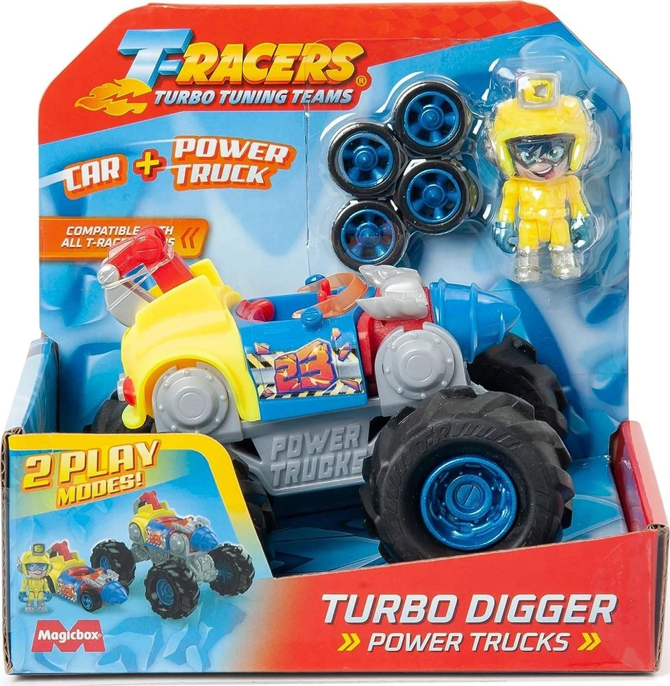 ORBICO Rinkinys T-Racers Power Trucks Turbo Digger Važiuoklė 2w1