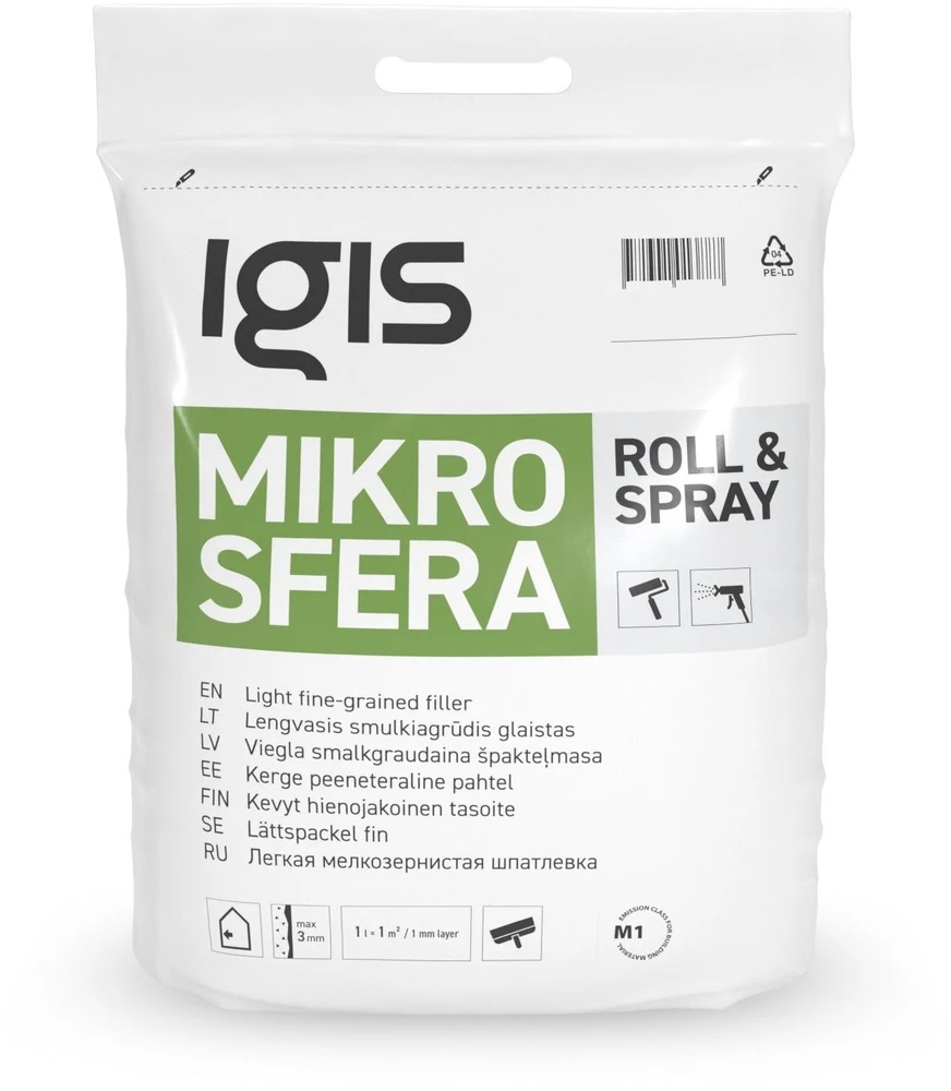 Igis Magic Vac FILLER MIKROSFERA ROLL&SPRAY BAG 15L
