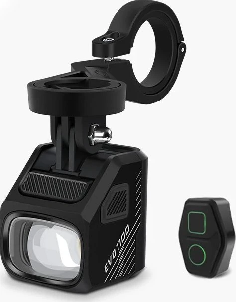 MAGICSHINE Priekinis žibintas MAGICSHINE EVO 1100 Juodas, 1100 liumenų, Juodas, Su laikikliu (NAUJAS)