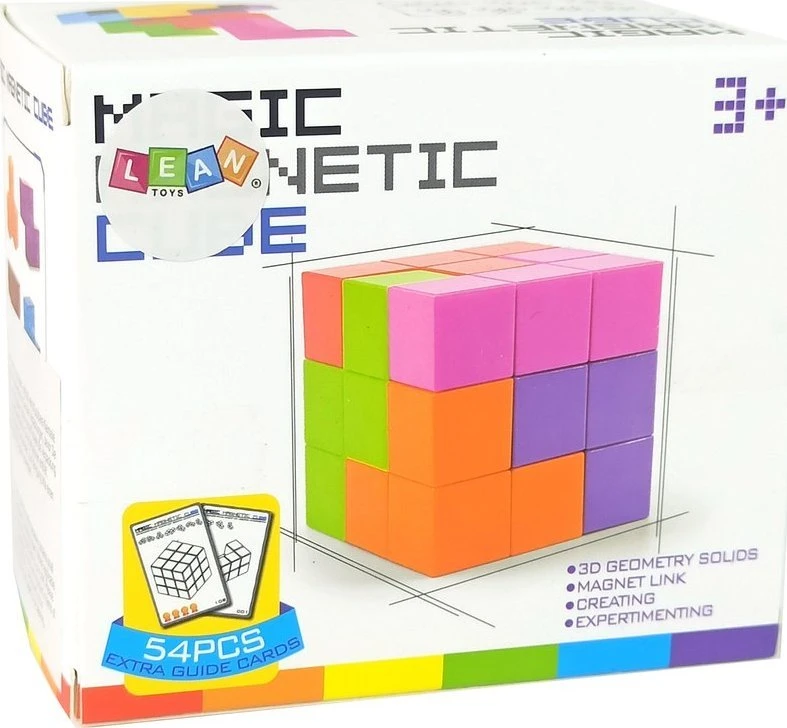 Kostka Vaikiškas magiškas kubas Lean toys, 7 d.
