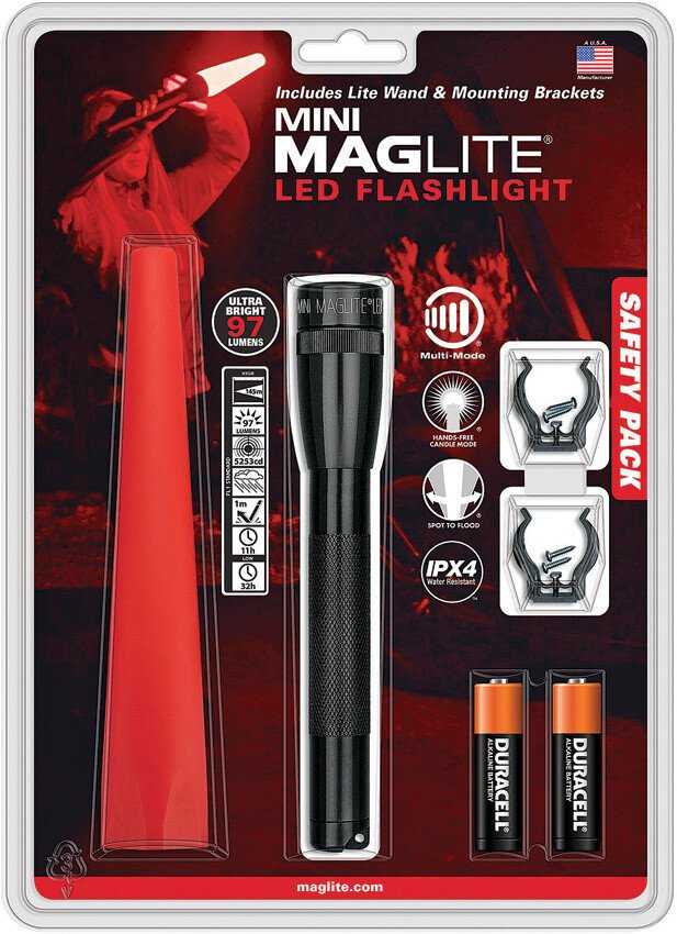 Žibintuvėlis Maglite Maglite Mini-LED 2AA Sicherheitslampe juodas