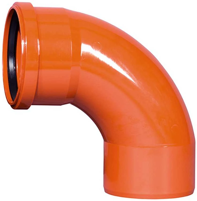 Lauko kanalizacijos dvimovė alkūnė Magnaplast, Ø 110 mm, 87°
