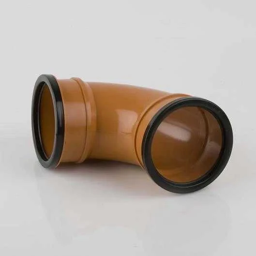 Lauko kanalizacijos dvimovė alkūnė Magnaplast, Ø 110 mm, 87°