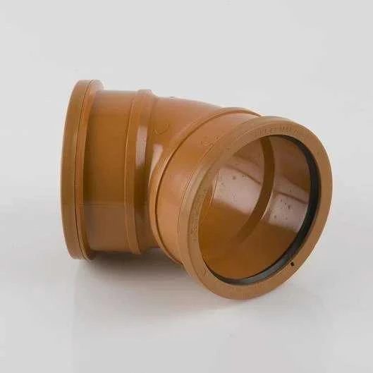 Lauko kanalizacijos dvimovė alkūnė Magnaplast, Ø 110 mm, 87°