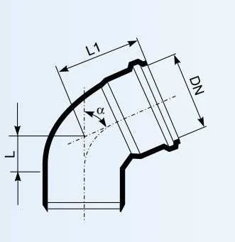 Magnaplast Vidaus kanalizacijos alkūnė Ultra dB, Ø 110 mm, 87°