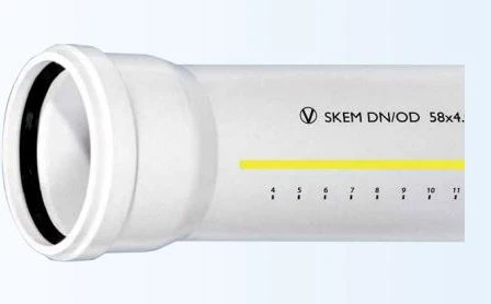 Vidaus kanalizacijos vamzdis Magnaplast Skolan Ø 110mm, 0.5m