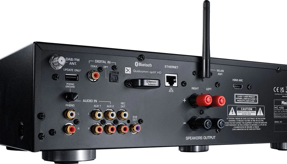 Magnat MC 400 - Network Player 40 W, 2.0 ch. stereo, juodas