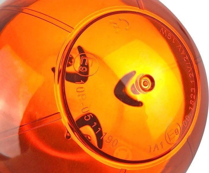 LED įspėjamoji lempa W02M magnetinė R65 R10 39LED 12/24V IP56 AMIO-02300