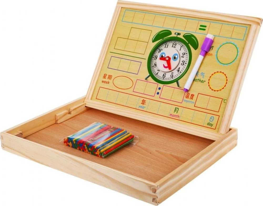 Magnetinių medinių stalo žaidimų rinkinys