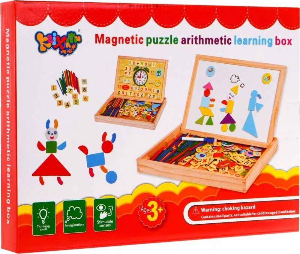 Magnetinių medinių stalo žaidimų rinkinys