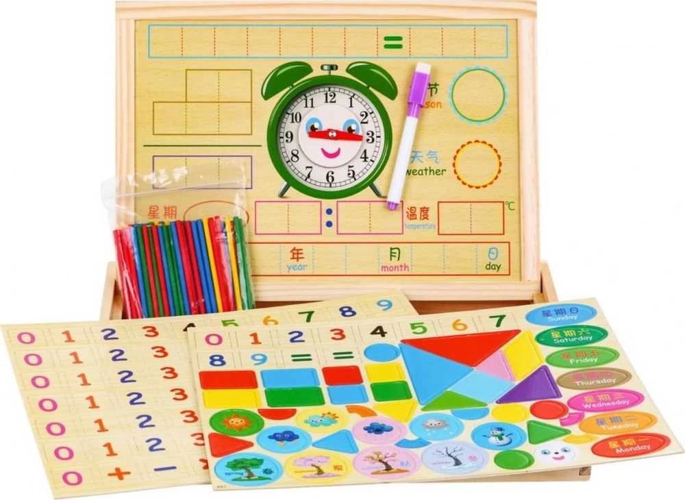 Magnetinių medinių stalo žaidimų rinkinys