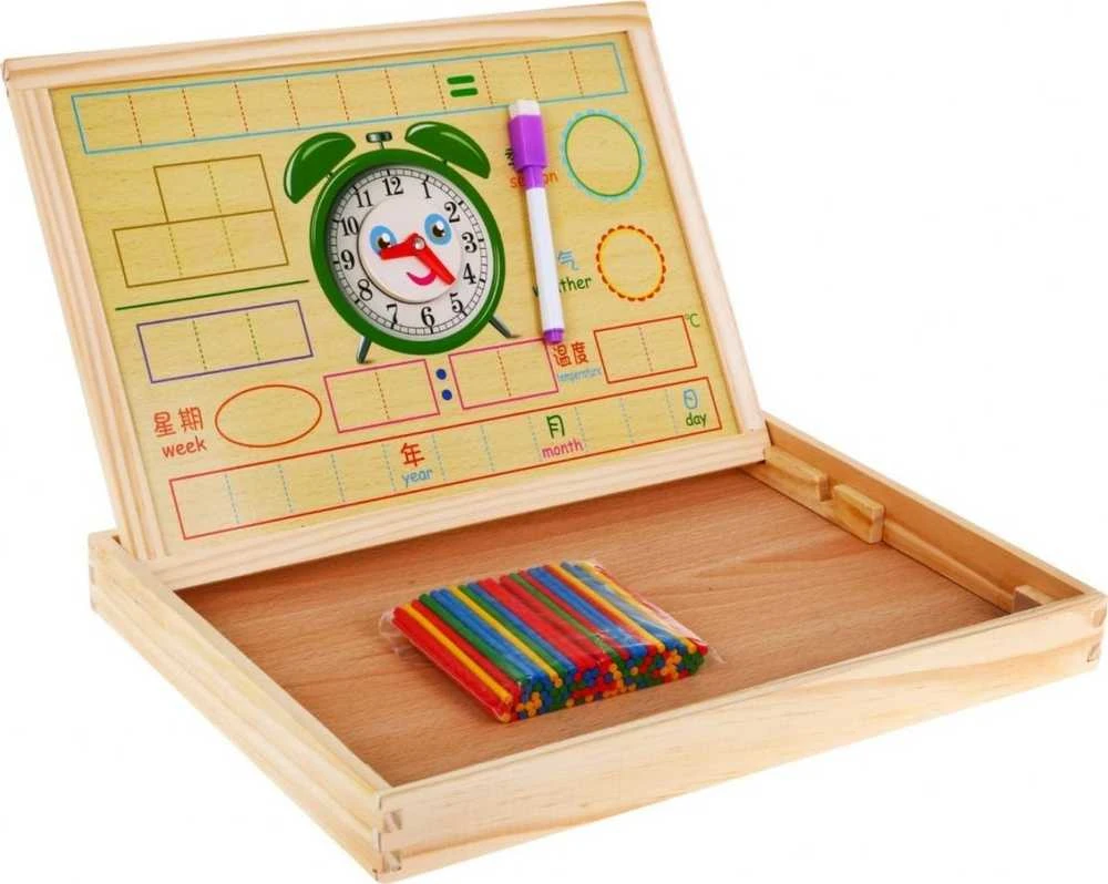 Magnetinių medinių stalo žaidimų rinkinys