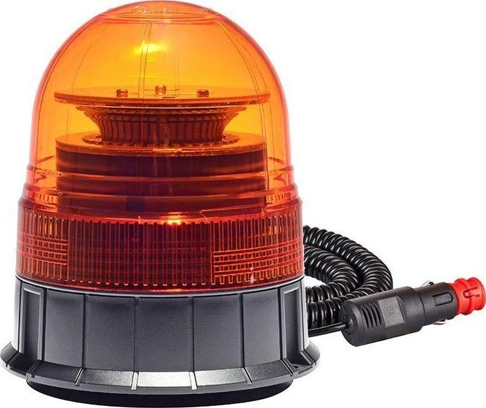 LED įspėjamoji lempa W02M magnetinė R65 R10 39LED 12/24V IP56 AMIO-02300