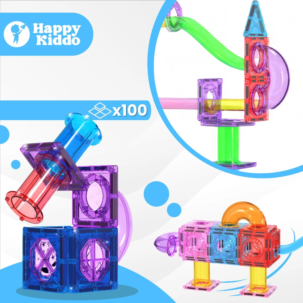 Anek Smily Play Magnetinių kaladėlių rinkinys Smily Play, 100 vnt