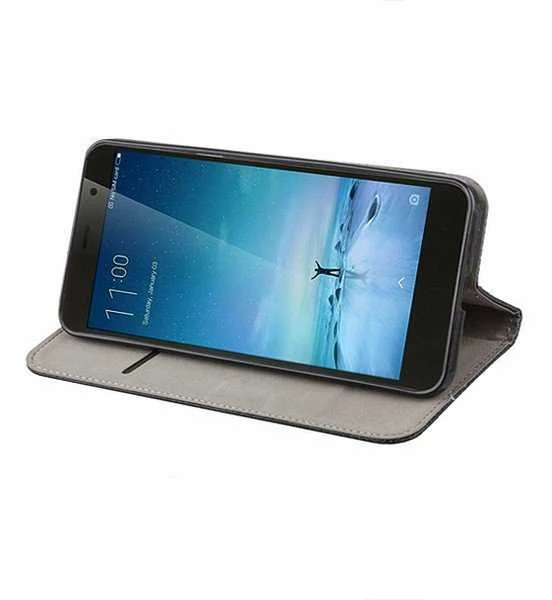 TFO Išmanusis magnetinis dėklas, skirtas Samsung Galaxy S25 Edge, juodas