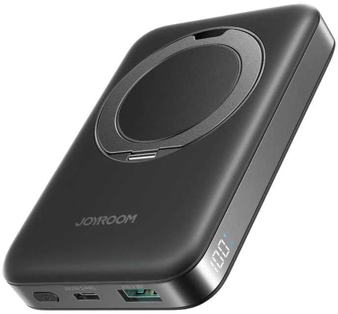 Išorinė baterija Power Bank Joyroom JR-PBM12 22.5W Magnetic Wireless 10000mAh juoda