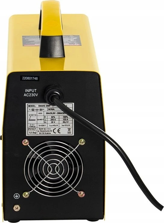 INVERTERINIS SUVIRINIMO APARATAS SNAKE 200P EKRANAS SNA 200IIW MAGNUM SNAKE 200P 230V 200A/60%