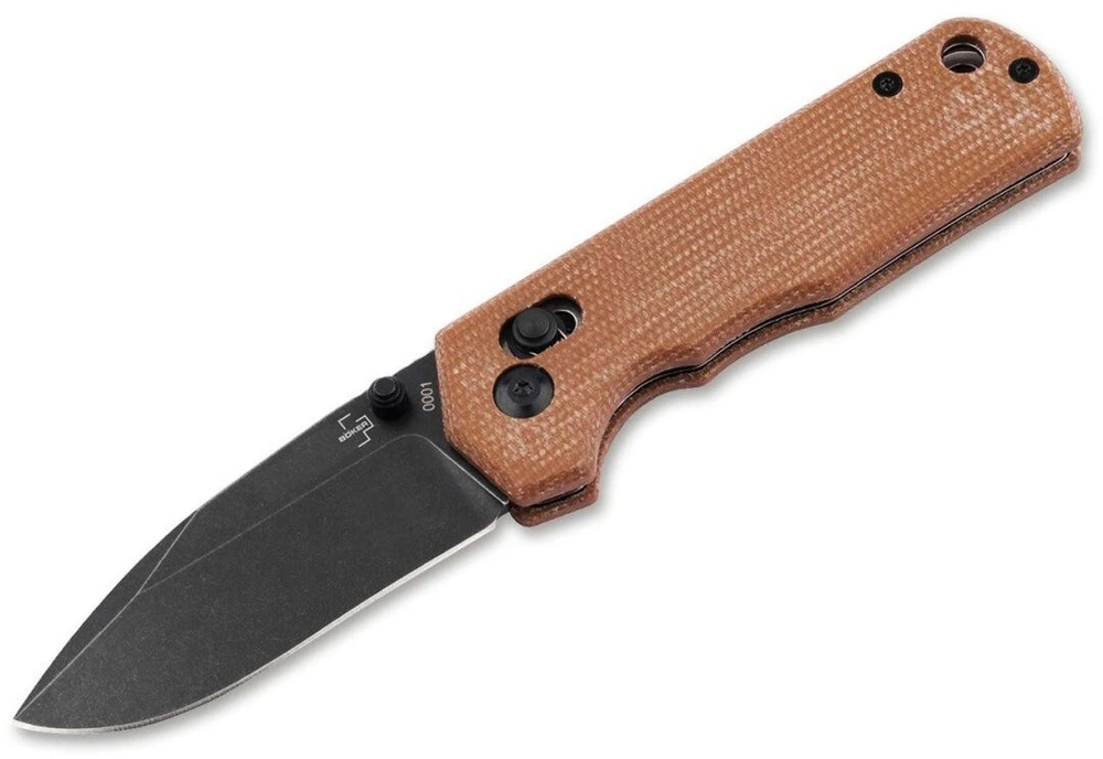 BKE Böker Plus Rockstub Brown Micarta 2.0 peilis 14C28N