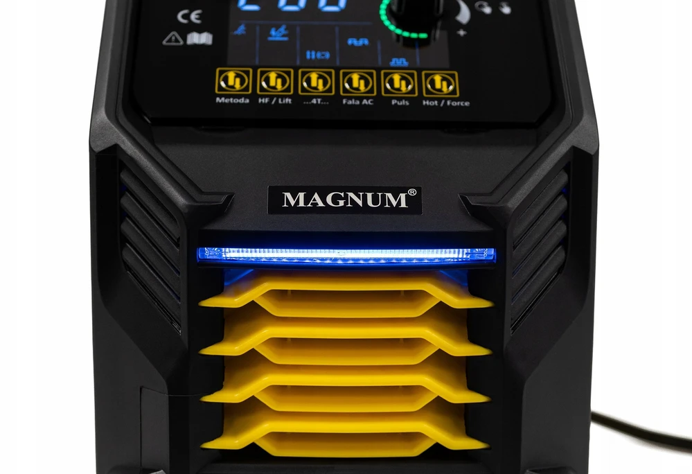 Magnum Spawarka Inverter THF223 Puls TIG AC/DC, MMA, Mix, Bilevel, 230V, 200A/60%, UT26/4, MMA-2, Wężyk (32601)
