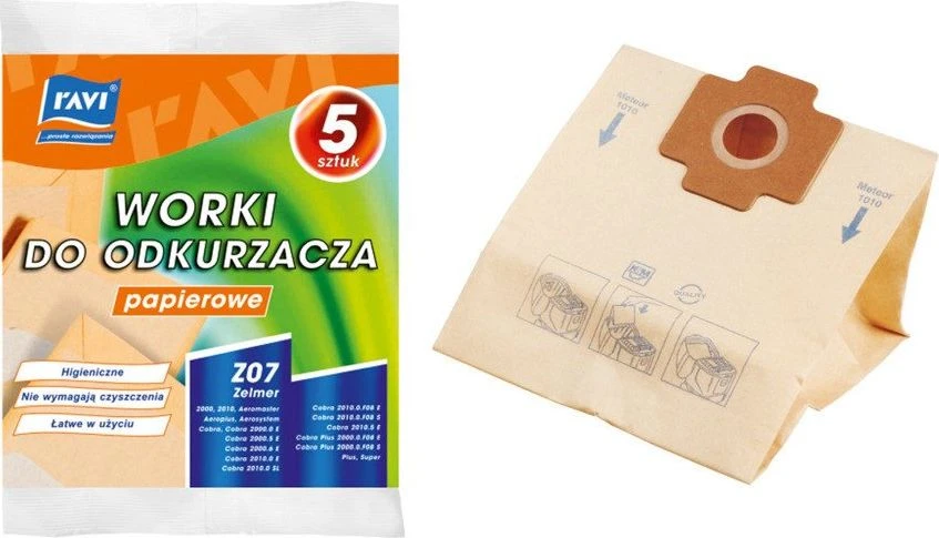 Simple Solution Maišelis do odkurzacza Ravi Worki Z07 Cobra 2000 5 vnt.