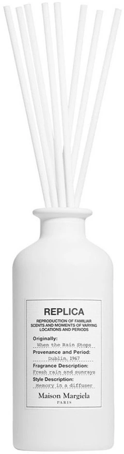 Drėkintuvas „Maison Margiela Replica When The Rain Stops“ kvapiųjų lazdelių difuzorius su lazdelėmis, 185 ml
