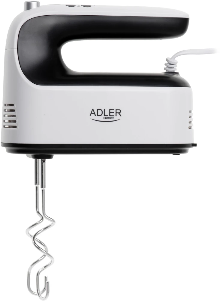 Plakiklis Adler Hand Mixer | AD 4229 | Hand Mixer | 600 W | Greičių skaičius 9 | Turbo mode | Juodas/Baltas