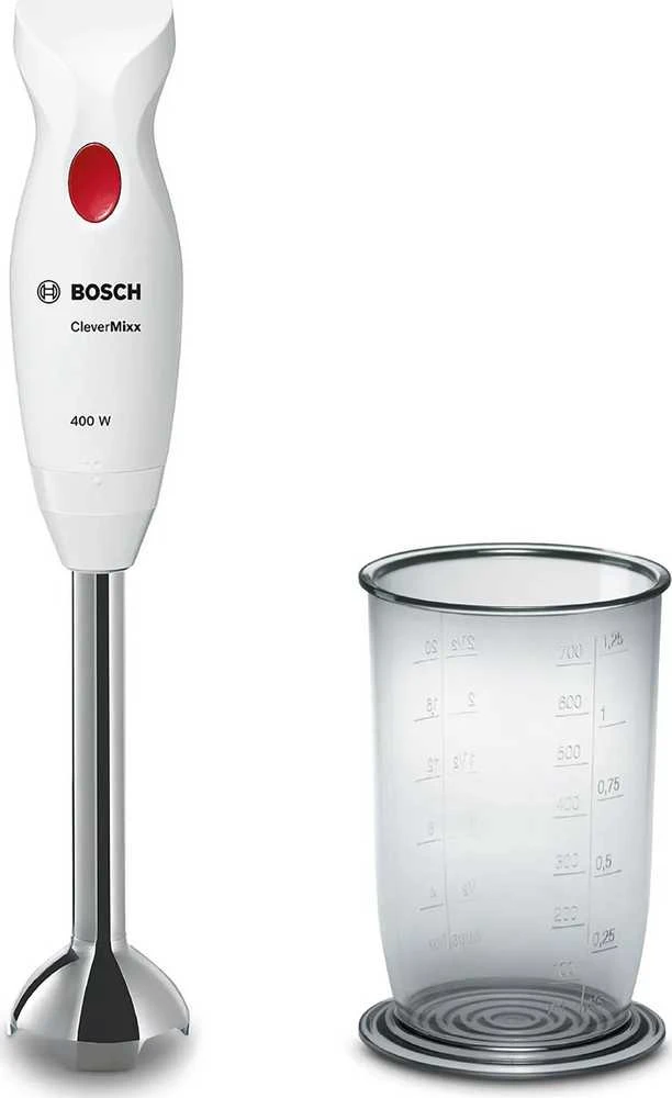 Plakiklis Bosch MSM24100 Rankinis trintuvas, CleverMixx, 400 W, Baltas, giliai raudona