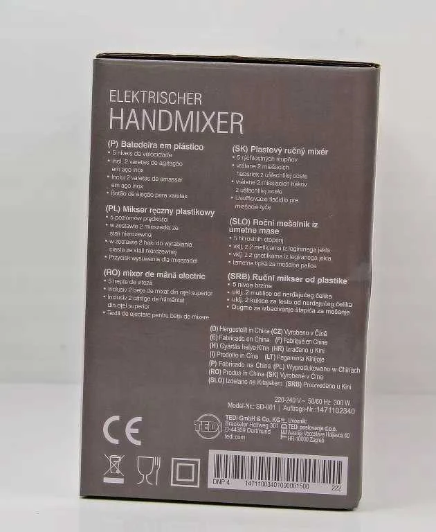Plakiklis Emerio HM-126681.1 Judas | Belaidis Rankinis maišytuvas | 80 W, 2000 mAh