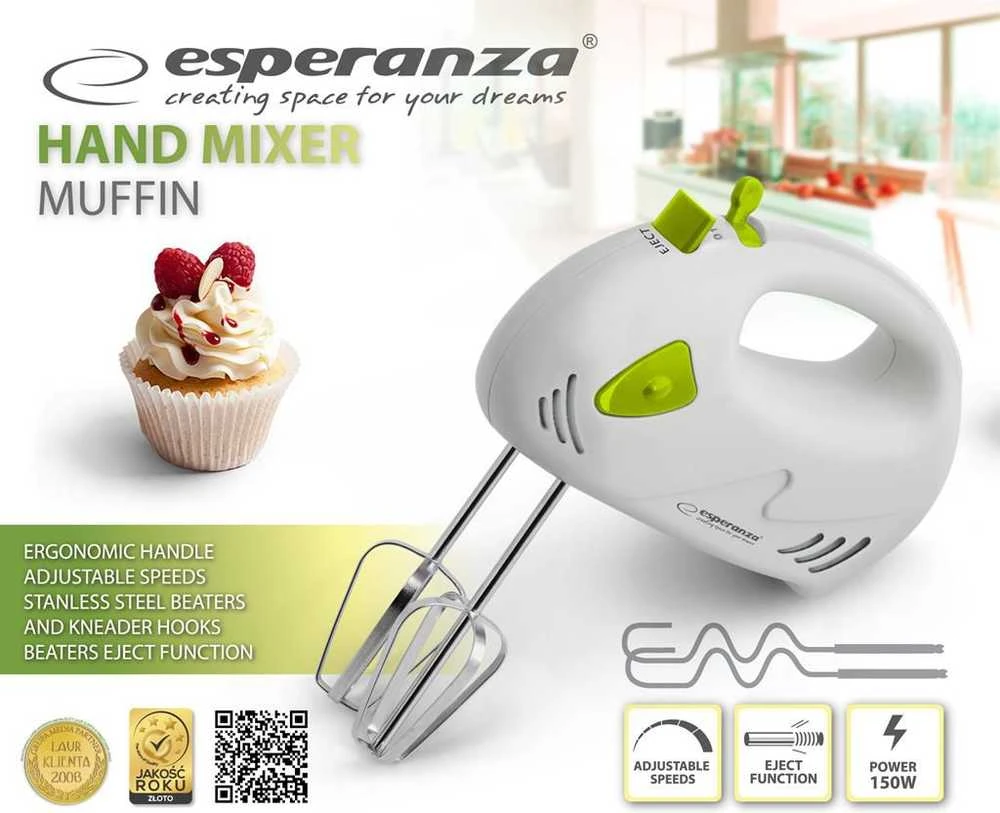 Plakiklis Elektrinis mikseris ,150w,Esperanza G