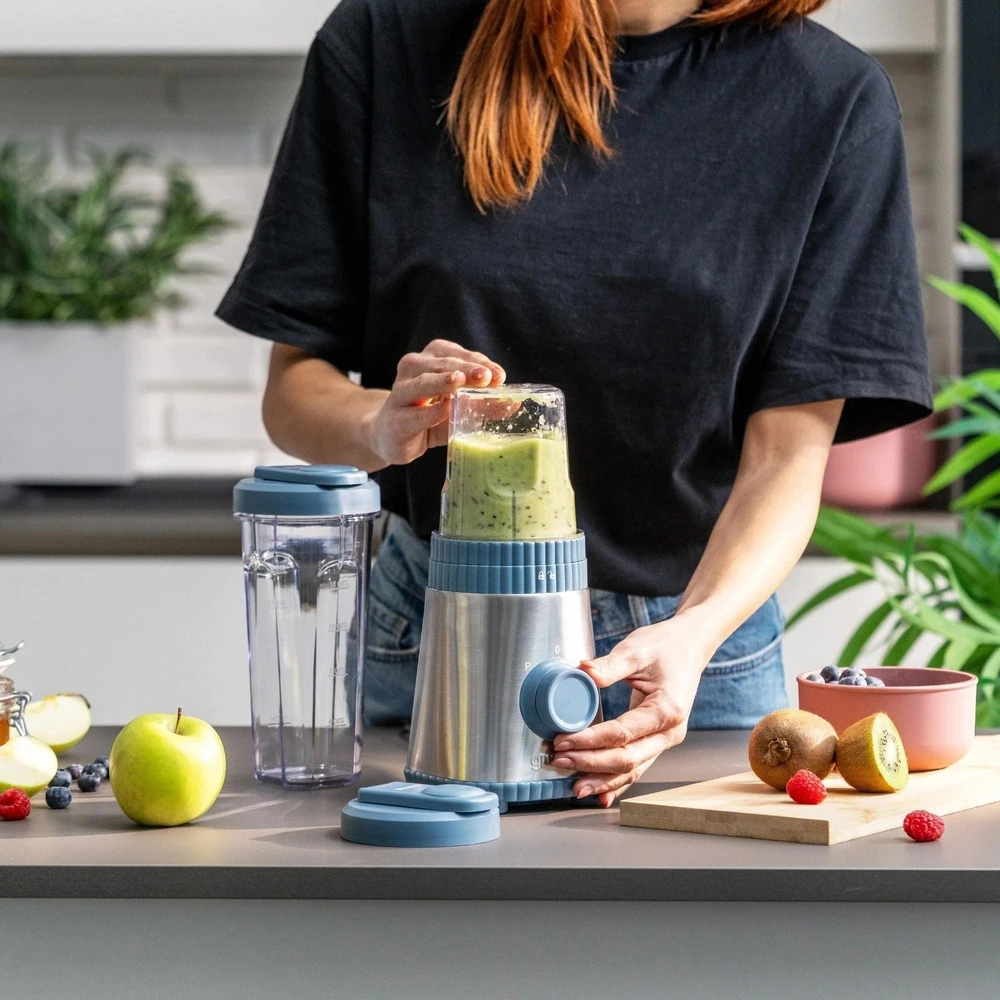 Plakiklis Maišytuvas Guzzini Guzzini Sous Chef Mobiler Mixer ON-THE-GO, navy mėlynas